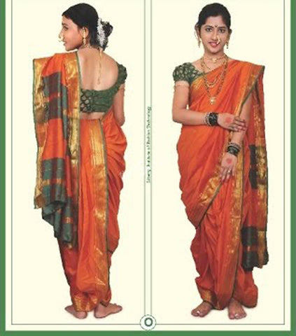 Gudi Padwa 2021: Two Simple Ways to Wear Nauvari Saree! Easy Tutorial to  Help You Drape the Traditional 9-Yard Kasta on Maharastrian New Year | 👗  LatestLY